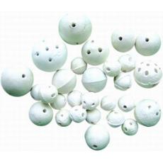 Perforated ceramic balls